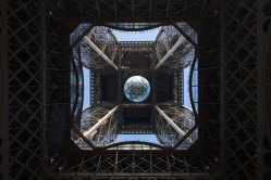 The Eiffel Tower from underneath